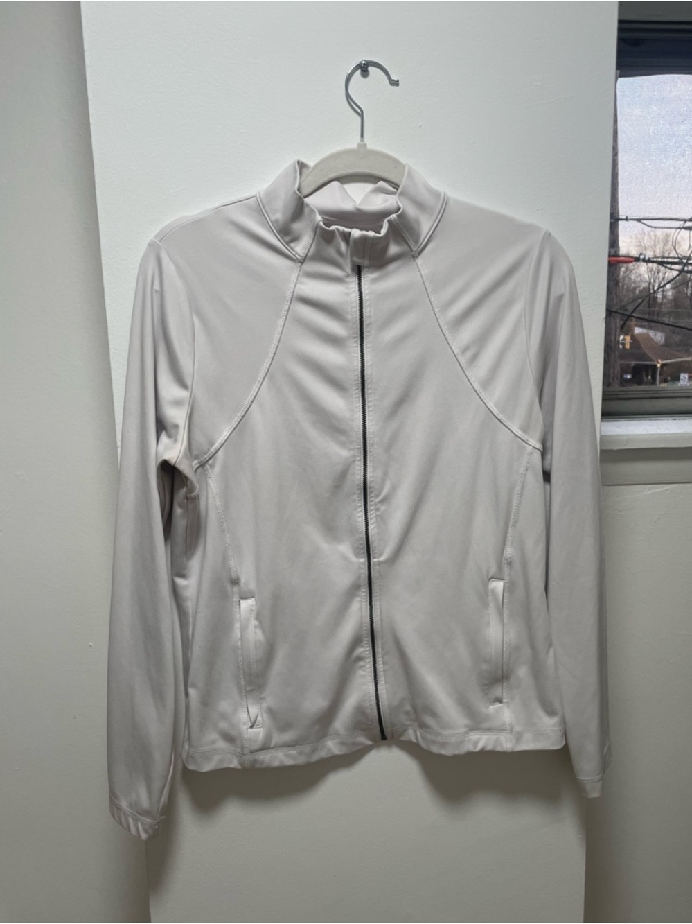 Hollister White Full-Zip Gilly Hicks Active Recharge Athletic Jacket XL